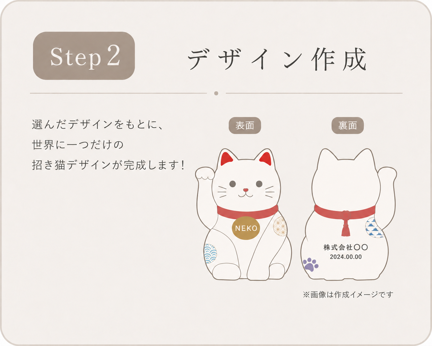 Concept visual below arrow